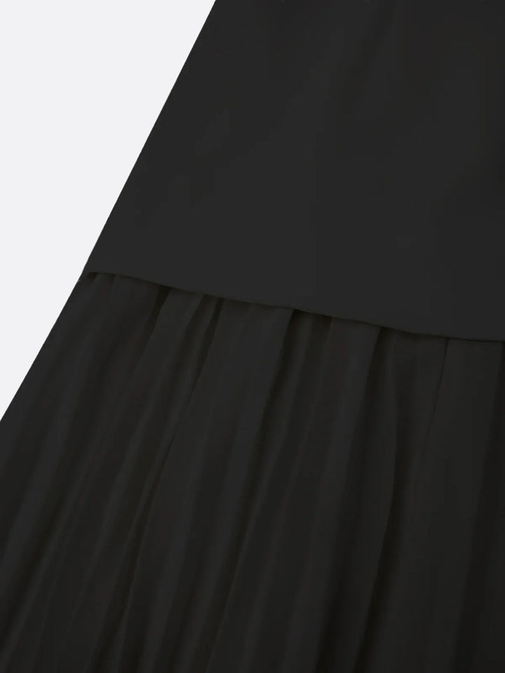 Micaela | Vestido largo plisado de diseño