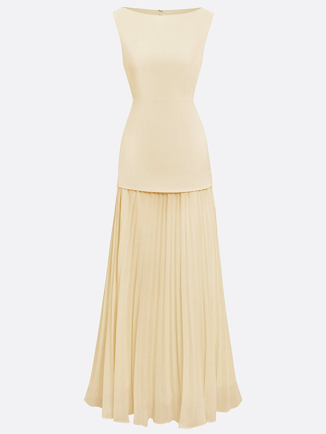 Micaela | Vestido largo plisado de diseño