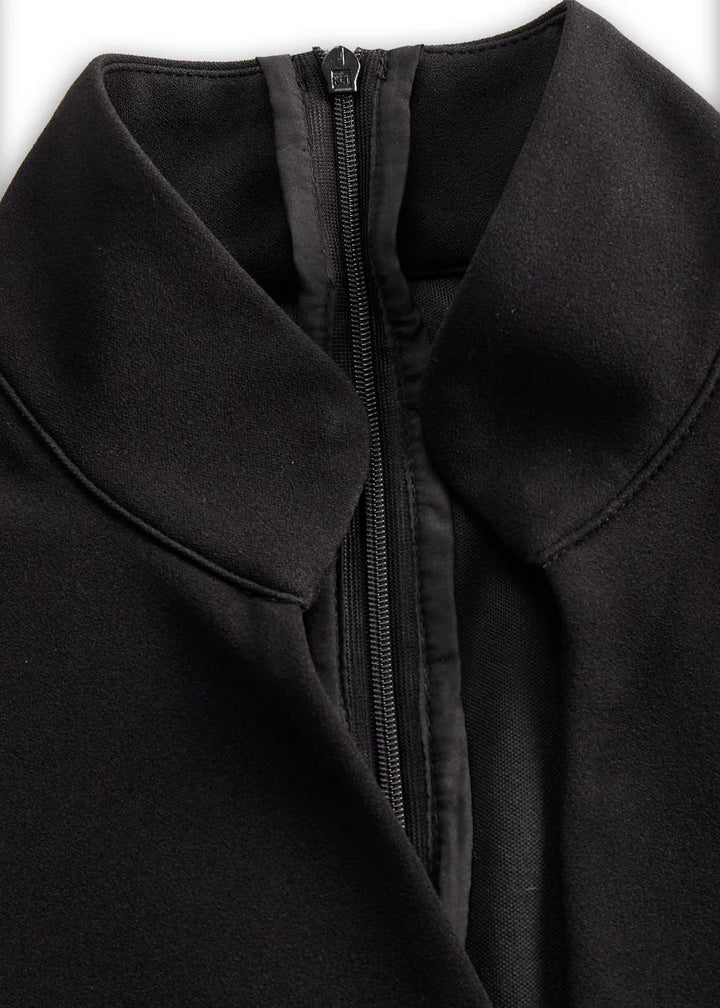 Naomi | Vestido negro refinado con cinturón