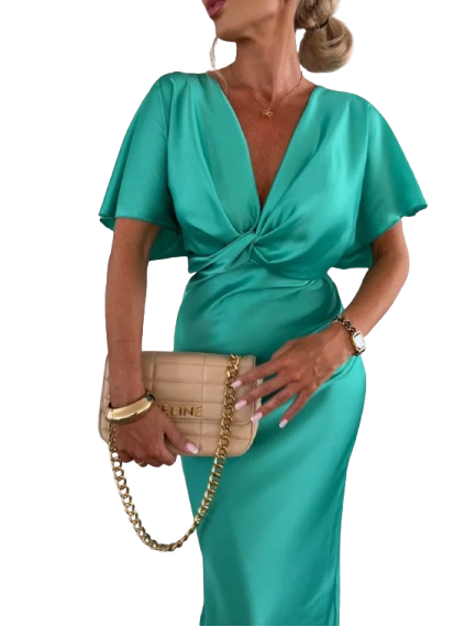 Mernes | Vestido con nudo cruzado