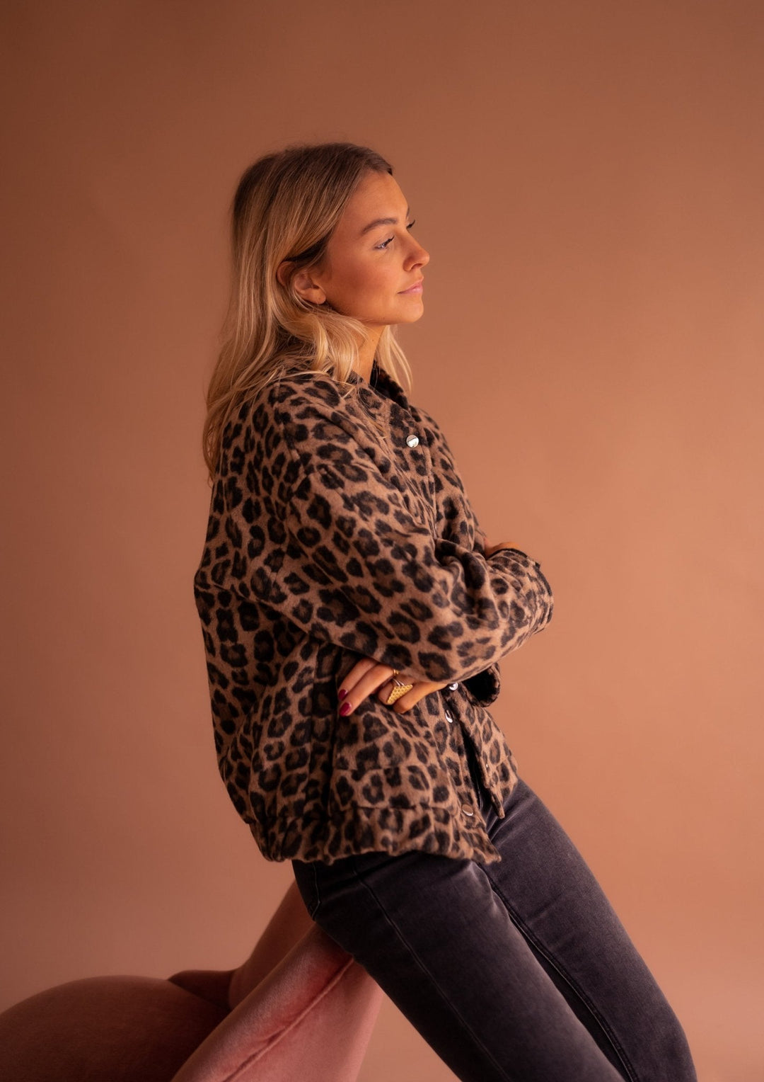 Eliara |  Chaqueta con estampado de leopardo